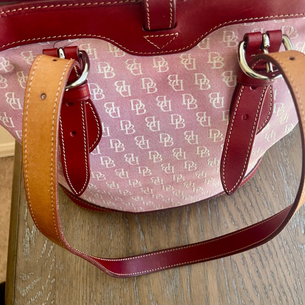 Dooney & Bourke Pink and Red Shoulder Bag
Size 10”L x 10”W x 5.5 - Picture 8 of 11